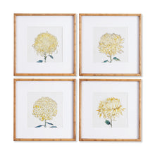 Load image into Gallery viewer, CHRYSANTHEMUM PRINTS, SET OF 4