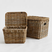Load image into Gallery viewer, RUTHIE STORAGE TRUNKS, SET OF 2
