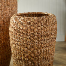 Load image into Gallery viewer, SEAGRASS TALL ROUND PLANTERS, SET OF 2