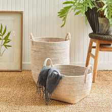 Load image into Gallery viewer, BURMA RATTAN ORCHARD BASKETS, SET OF 2