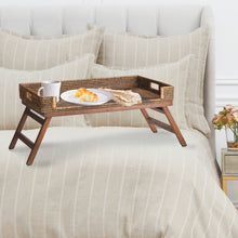 Load image into Gallery viewer, BURMA RATTAN LAP TRAY TABLE