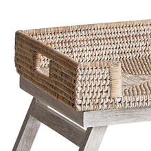 Load image into Gallery viewer, BURMA RATTAN LAP TRAY TABLE