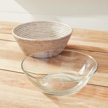 Load image into Gallery viewer, BURMA RATTAN SERVING BOWL 10.75"