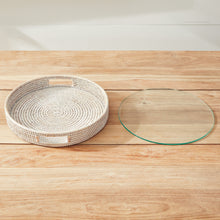Load image into Gallery viewer, BURMA RATTAN ROUND SERVING TRAY