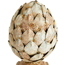 Load image into Gallery viewer, WEATHERED METAL ARTICHOKE FINIAL SMALL