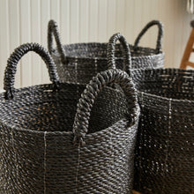 Load image into Gallery viewer, Madura Market Baskets, Set of 3 – Black