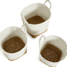 Load image into Gallery viewer, Madura Market Baskets, Set of 3 – White