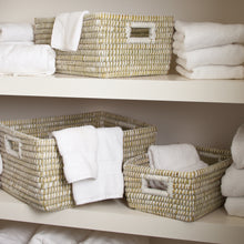 Load image into Gallery viewer, RIVERGRASS RECTANGULAR STORAGE BASKETS, SET OF 3