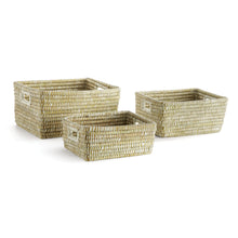 Load image into Gallery viewer, RIVERGRASS RECTANGULAR STORAGE BASKETS, SET OF 3