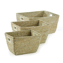 Load image into Gallery viewer, RIVERGRASS RECTANGULAR BASKETS, SET OF 3