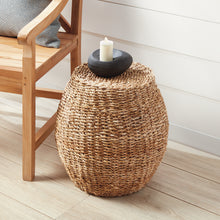 Load image into Gallery viewer, SEAGRASS HOURGLASS POUF