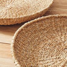Load image into Gallery viewer, SEAGRASS ROUND TRAYS, SET OF 3