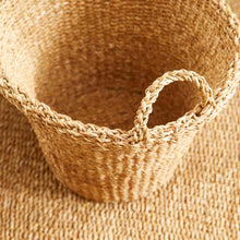 Load image into Gallery viewer, SEAGRASS TAPERED BASKETS WITH HANDLES, SET OF 3