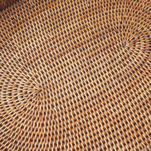 Load image into Gallery viewer, BURMA RATTAN OVAL SERVING TRAYS, SET OF 3