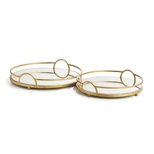 Load image into Gallery viewer, HUDSON MIRRORED TRAYS, SET OF 2