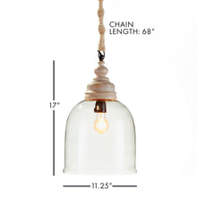 Load image into Gallery viewer, VINTNER'S CLOCHE PENDANT 17"