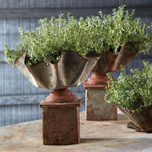 Load image into Gallery viewer, GALVANIZED HANDKERCHIEF PLANTER