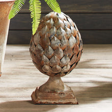 Load image into Gallery viewer, WEATHERED METAL ARTICHOKE FINIAL