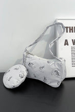 Load image into Gallery viewer, Butterfly Print Shoulder Bag with Purse