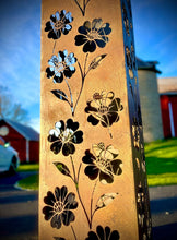 Load image into Gallery viewer, Blooming Magnolias Steel Luminary Pillar | Multiple Sizes