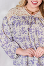 Load image into Gallery viewer, Hailey & Co Full Size Lace Detail Printed Blouse