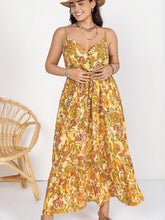 Load image into Gallery viewer, Sweet summer Plus Size Printed V-Neck Maxi Cami Dress