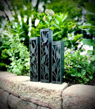 Load image into Gallery viewer, Evening Aviary Luminary Pillars w/ Solar Cap