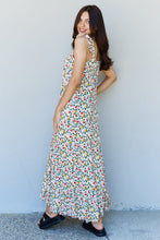 Load image into Gallery viewer, In The Garden Ruffle Floral Maxi Dress in Natural Rose