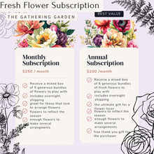 Load image into Gallery viewer, Curated Floristry Kit Subscription - Fresh Flower Subscription