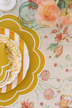 Load image into Gallery viewer, Ranunculus Garden Vintage bulb garden linen blend Christmas winter tablecloth