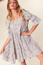 Load image into Gallery viewer, Sweet Lavender Floral baby doll dress