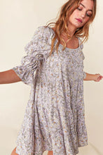 Load image into Gallery viewer, Sweet Lavender Floral baby doll dress