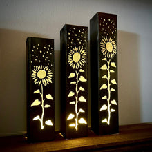 Load image into Gallery viewer, Sunflowers Under the Stars Indoor Luminary | Multiple Sizes