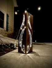 Load image into Gallery viewer, Rustic Metal Fern Luminary | Garden Column