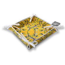 Load image into Gallery viewer, Lauris Yellow Coated Cotton French Bread Basket by Tissus Toselli