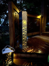 Load image into Gallery viewer, XL Square Sunflower Solar Pillar | Multiple Sizes