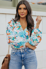 Load image into Gallery viewer, Floral Long Balloon Sleeve Bodysuit
