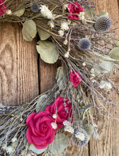 Load image into Gallery viewer, Romantic Winter Garden. Eucalyptus and Dried Floral Wreath - Wonderful Christmas wreath