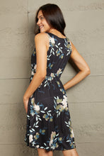 Load image into Gallery viewer, Double Take Printed Scoop Neck Sleeveless Buttoned Magic Dress with Pockets