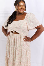 Load image into Gallery viewer, HEYSON Let It Grow Full Size Floral Tiered Ruffle Midi Dress