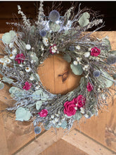 Load image into Gallery viewer, Romantic Winter Garden. Eucalyptus and Dried Floral Wreath - Wonderful Christmas wreath