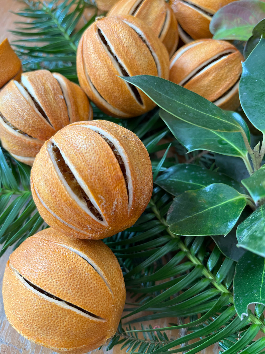 Dried whole slit oranges - pomanders – The Gathering Garden