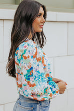 Load image into Gallery viewer, Floral Long Balloon Sleeve Bodysuit