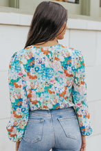 Load image into Gallery viewer, Floral Long Balloon Sleeve Bodysuit