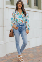 Load image into Gallery viewer, Floral Long Balloon Sleeve Bodysuit
