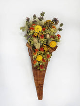 Load image into Gallery viewer, Classic thanksgiving Cornucopia -Fall door decor, fall and autumn centerpiece wreath alternative