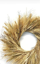 Load image into Gallery viewer, Farmhouse Wheat wreath - fall / autumn wreath 22 Inch
