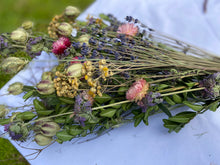 Load image into Gallery viewer, Wildflower and lavender dried fall flower bouquet/ arrangement