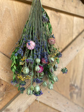 Load image into Gallery viewer, Wildflower and lavender Dried Flower Bouquet