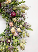 Load image into Gallery viewer, Wildflower and Lavender Wreath. Wonderful Easter, Spring, summer and fall harvest Floral Spring Wreath For Front Door